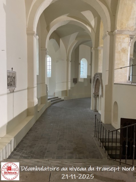 DEAMBULATOIRE AU NIVEAU DU TRANSEPT NORD